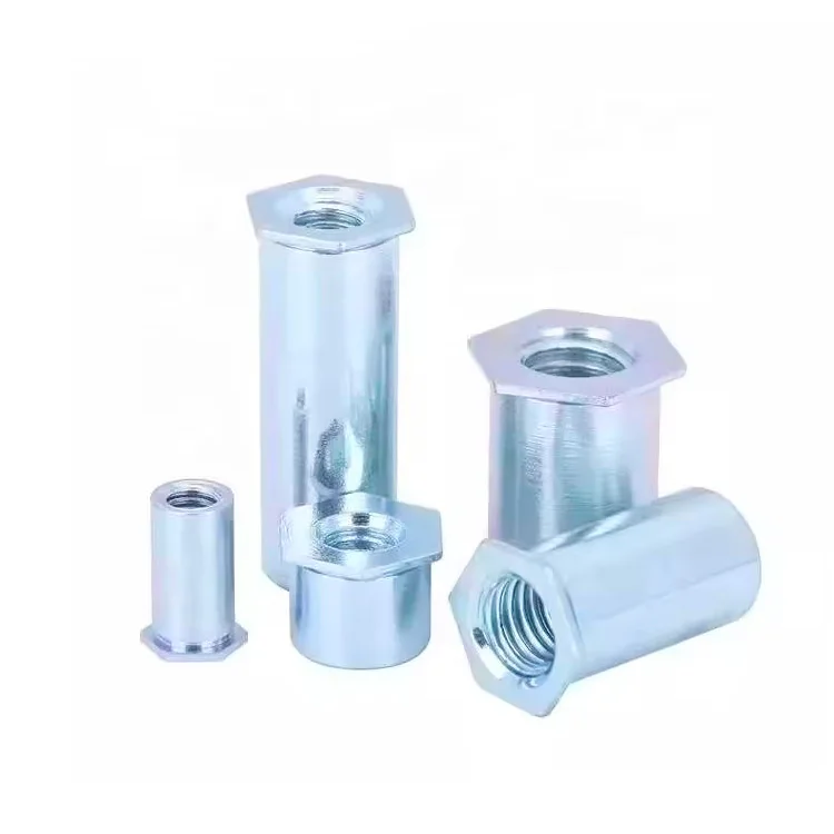 Zinc plated Hexagon Thru-hole Threaded self clinching standoff Threaded Fasteners For Sheet Metal