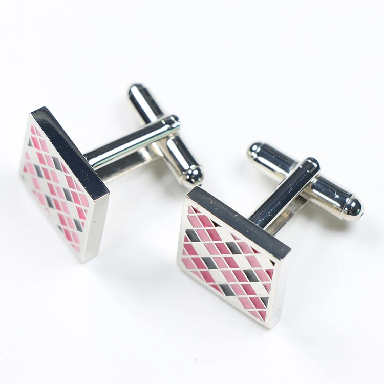 French cufflink set Customised Logo Metal Cuff Links Men