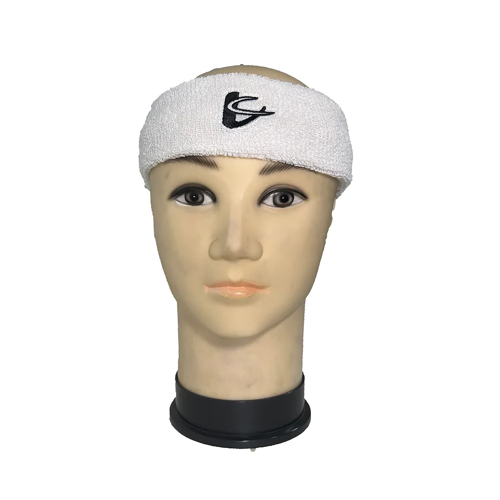 Stylish Basketball Custom Headband Logo Embroidery Logo Head Band Elastic Polyester Custom Headband