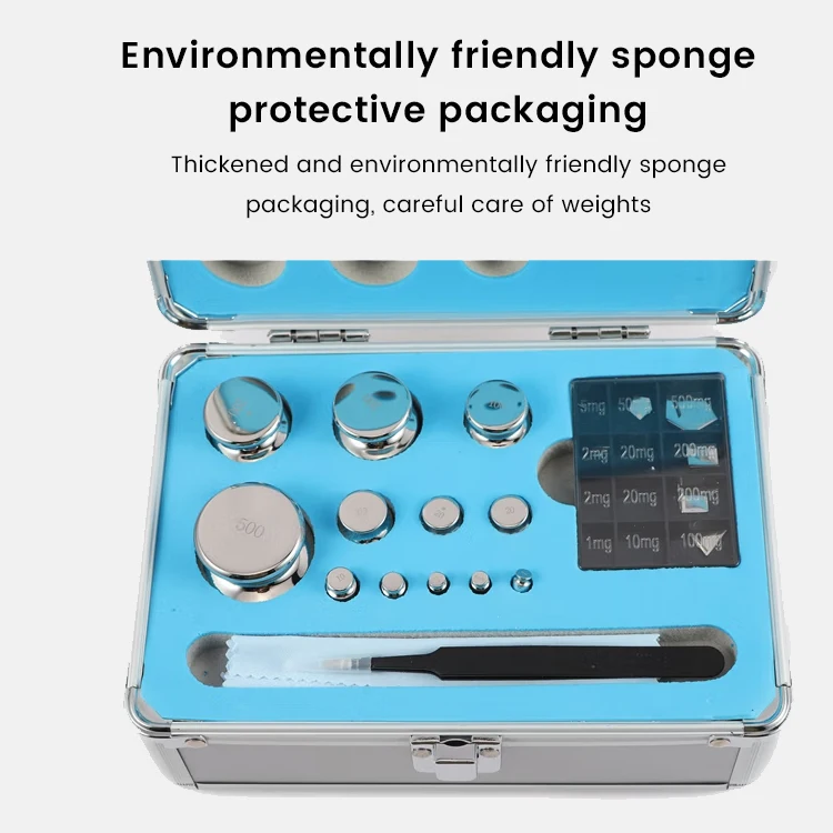 1000g calibration weight stainless steel adjustment balance weight set