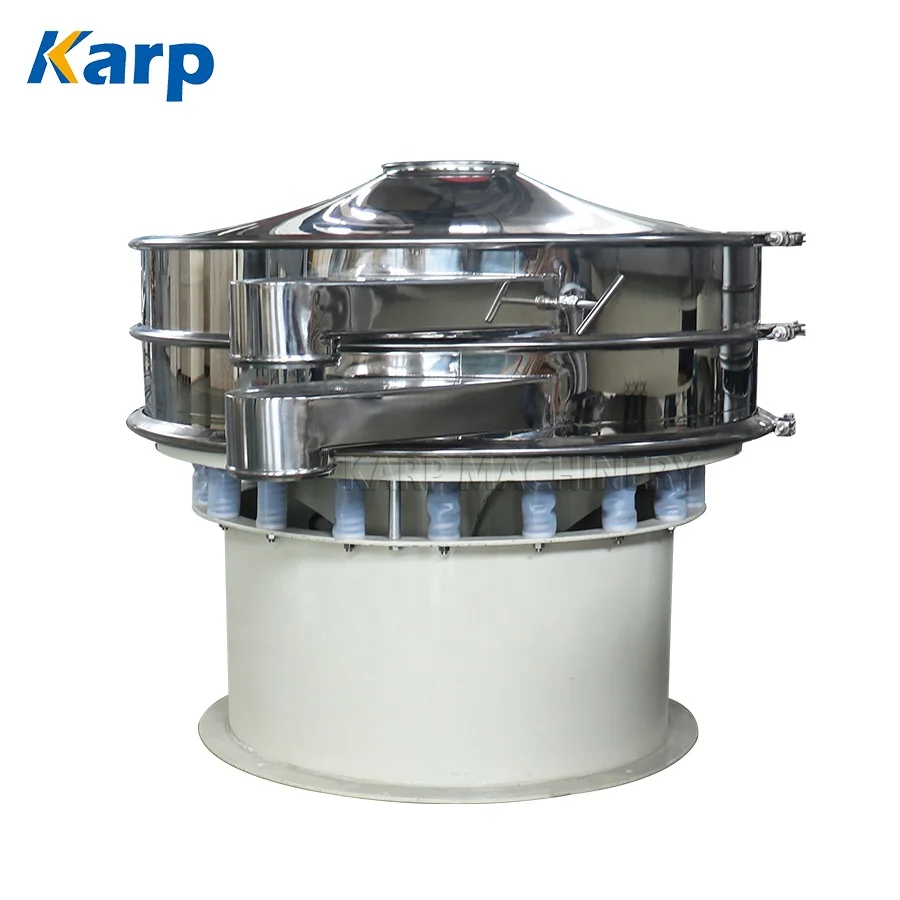 Stainless Steel Health Food Powder Particle Rotary Vibro Screen Sifter Machine