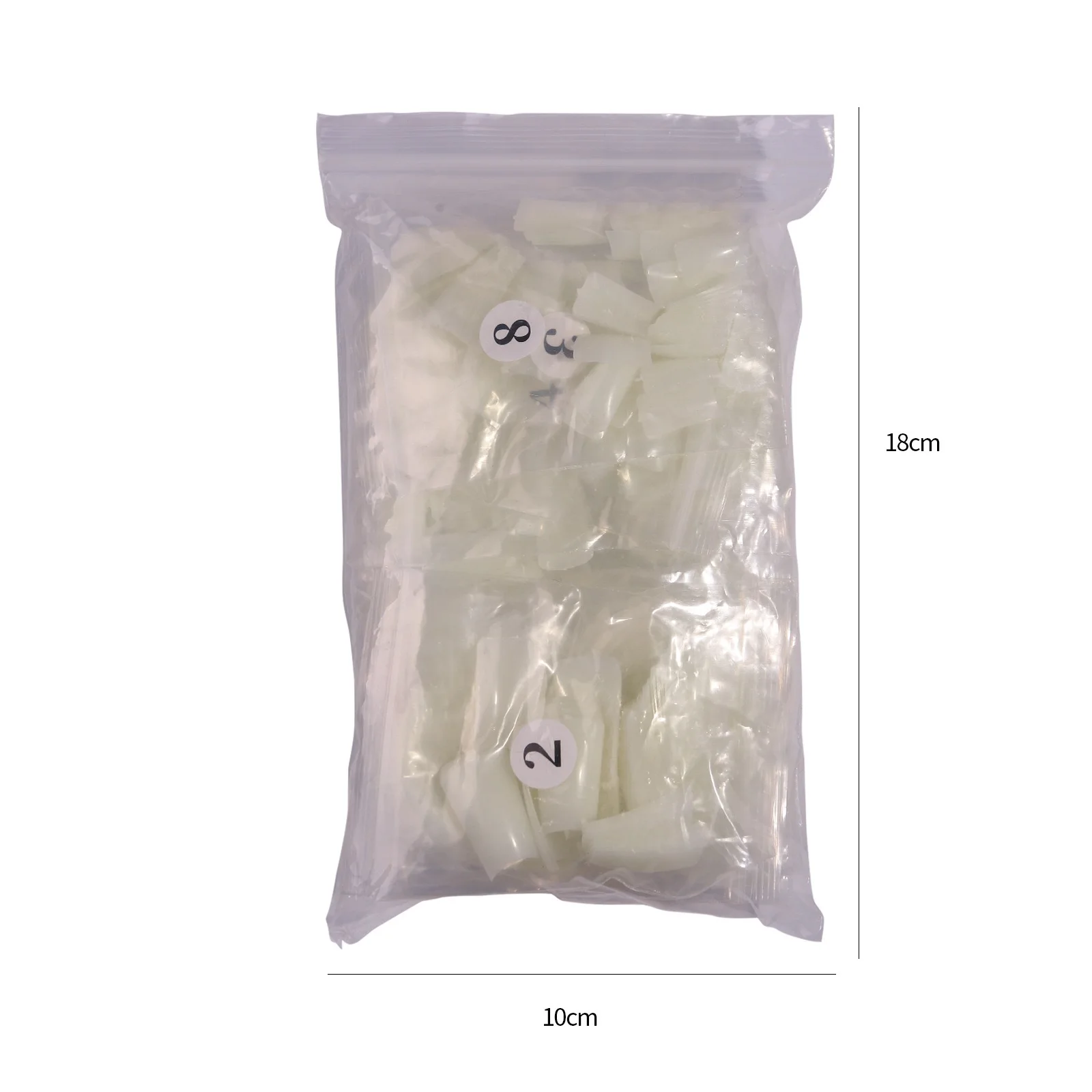 Bellinails 500pcs Duck Flare Finger False Nail Extension French Acrylic Capsule Half Cover Long Duck Tip Artificial Nails