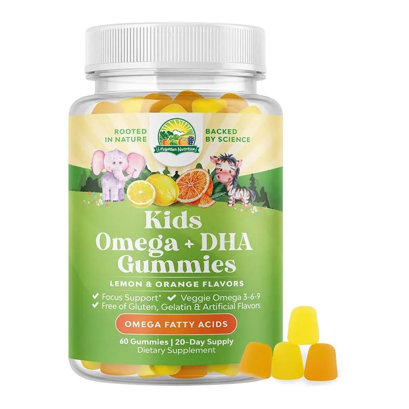 100% чистая Мармеладка, индивидуальная торговая марка, дропшиппинг DHA Gummies Omega 3 6 9, здоровые Мармеладные медведи DHA для детей