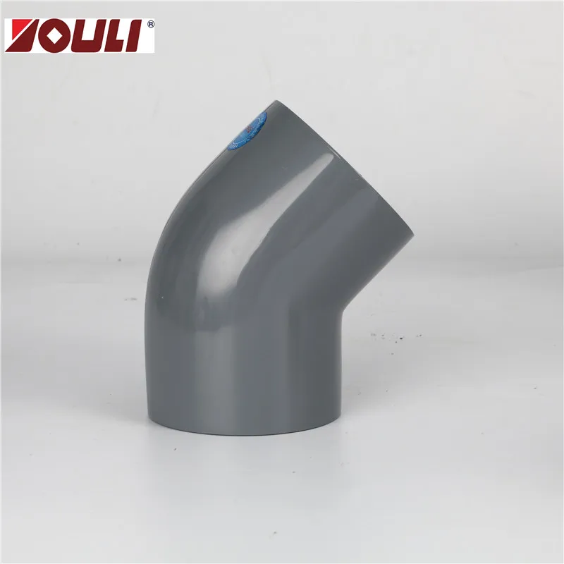 
UPVC 45 degree Elbow ASTM UPVC fittings ABS certificate 