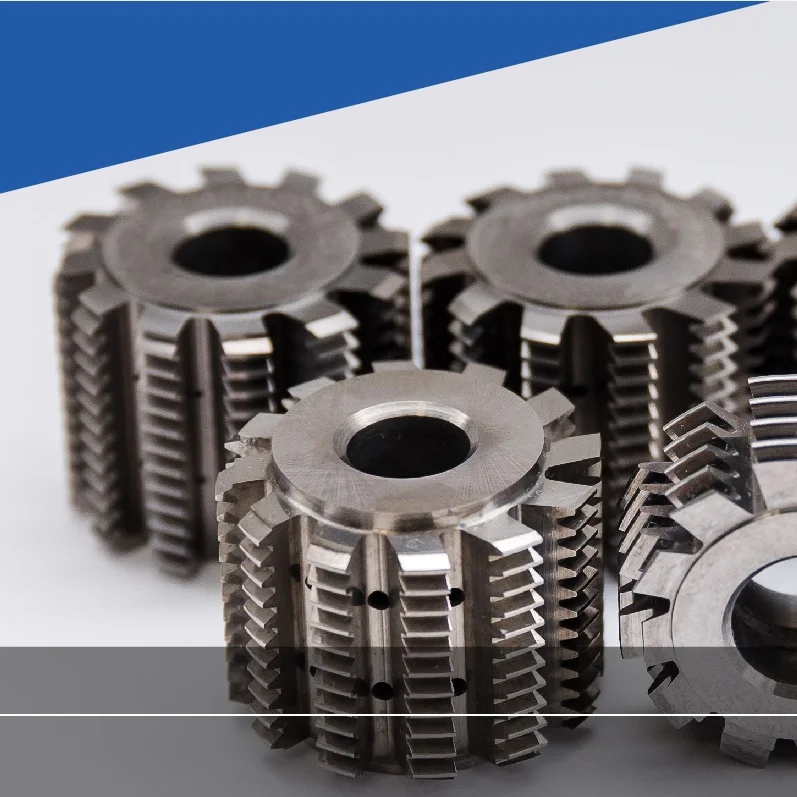 Customized M1 M14 Hss Carbide Gear Hob Cutter With Helical Cutting Teeth