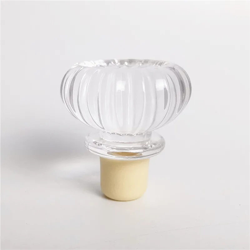 Vodka bottle cap Factory pumpkin bottle packaging sealed cork clear glass cap