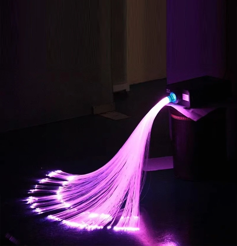 0.75mm 1.0mm 1.5mm 2mm 2.5mm end glow fiber optic lighting solid plastic optical fiber for lighting and decoration