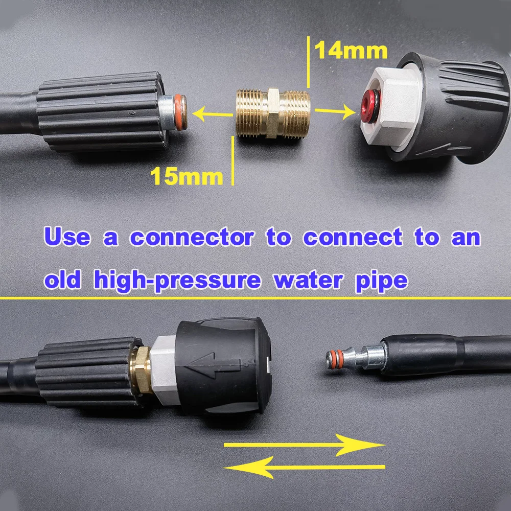 Gun Hose for Washing Lance For Parkside Tools Adapter/Lavor Nozzles Connector Quick Hose High Pressure Washer Gun Lance