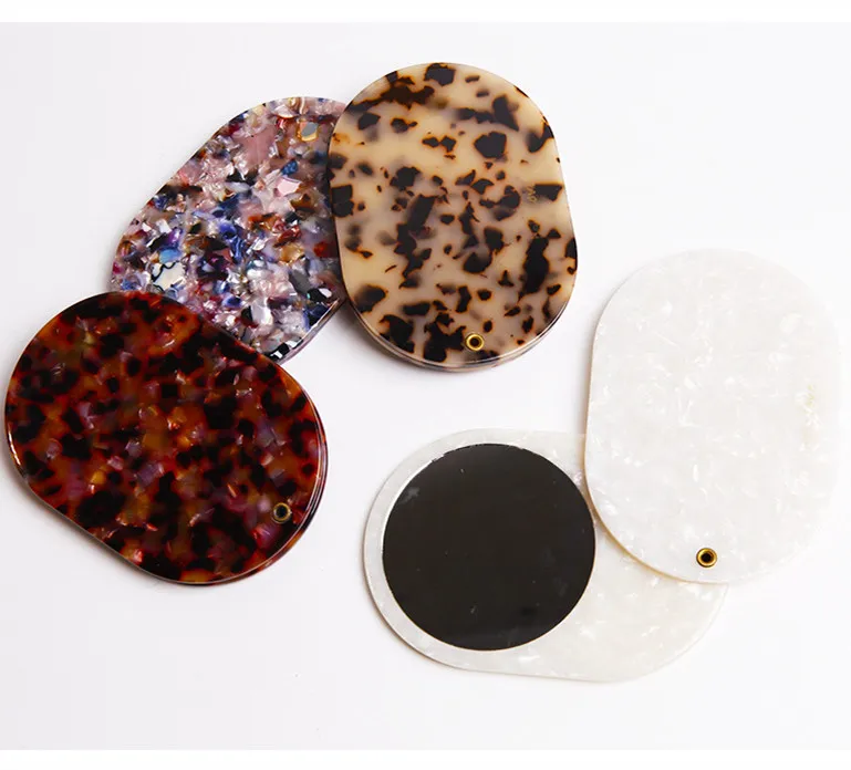 Customized Private Label Single Side Acetate Mini Pocket Mirror for Makeup Gifts