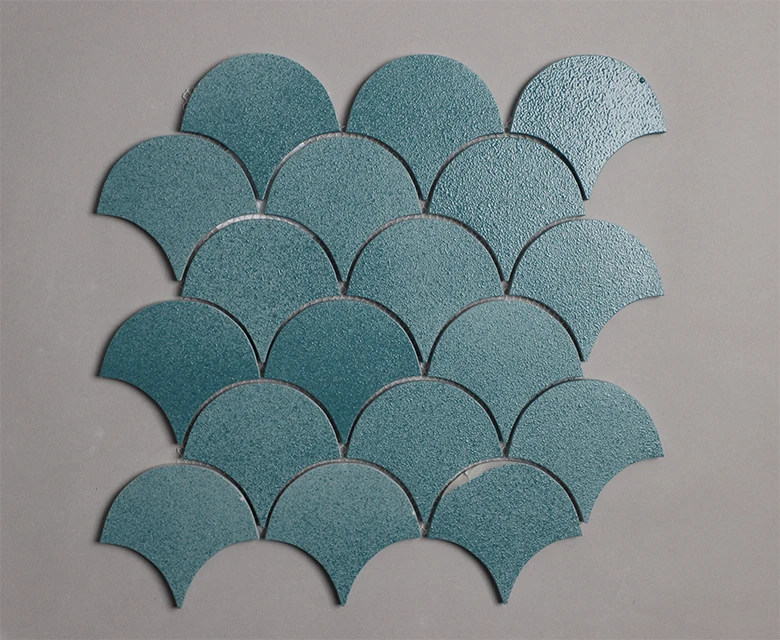 DBDMAC hot Selling Factory Supply Blended Blues Glass Swimming Crystal Pool Tiles Mosaics