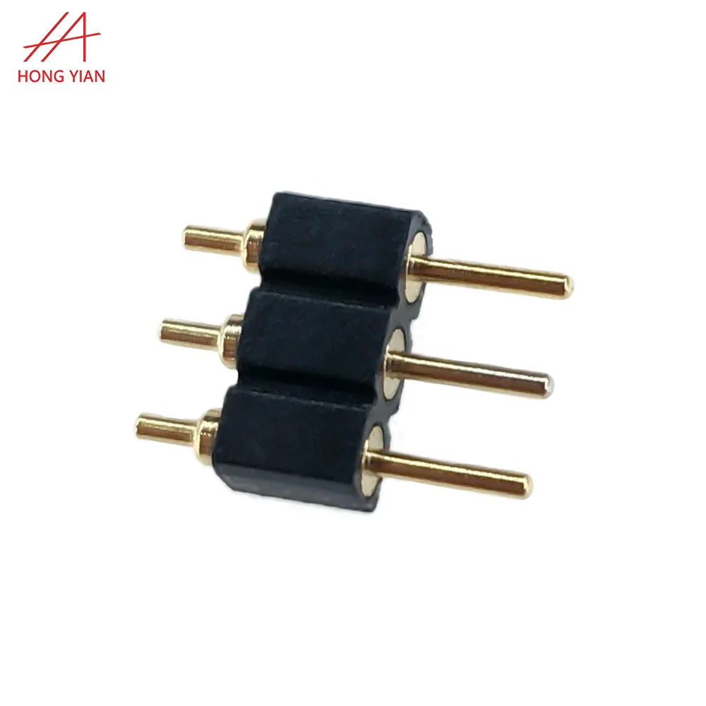 Custom Machine Round Head Pin 2 4 8 10 PIN Pitch 1.27 2.0 2.54 MM Dual Single Row Straight 1*40P PCB European Plug Connector