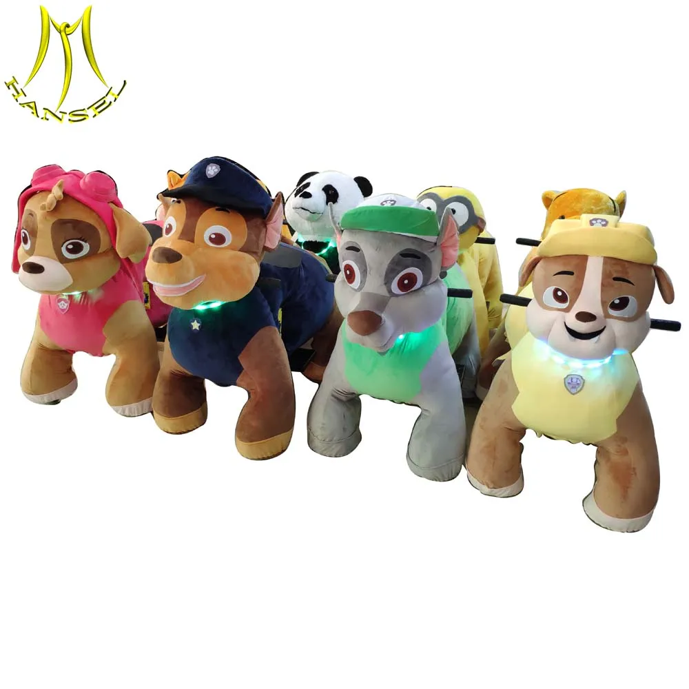 Hansel  battery plush unicorn ride on anima moving horse toys for kids
