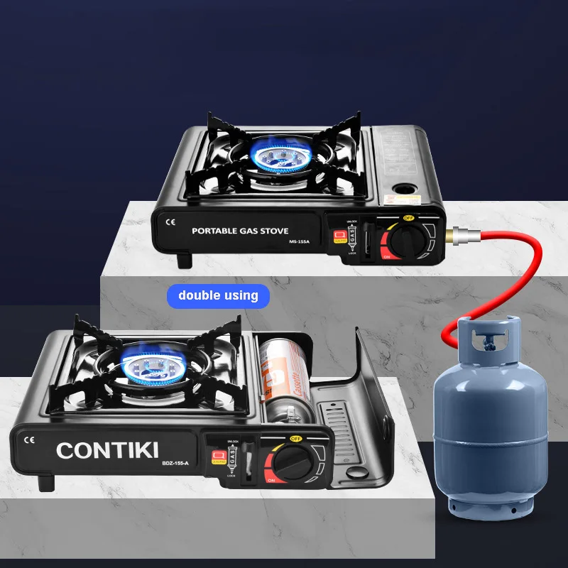 Propane and Butane Dual Fuel Portable Camping Stove for Camping and Hiking