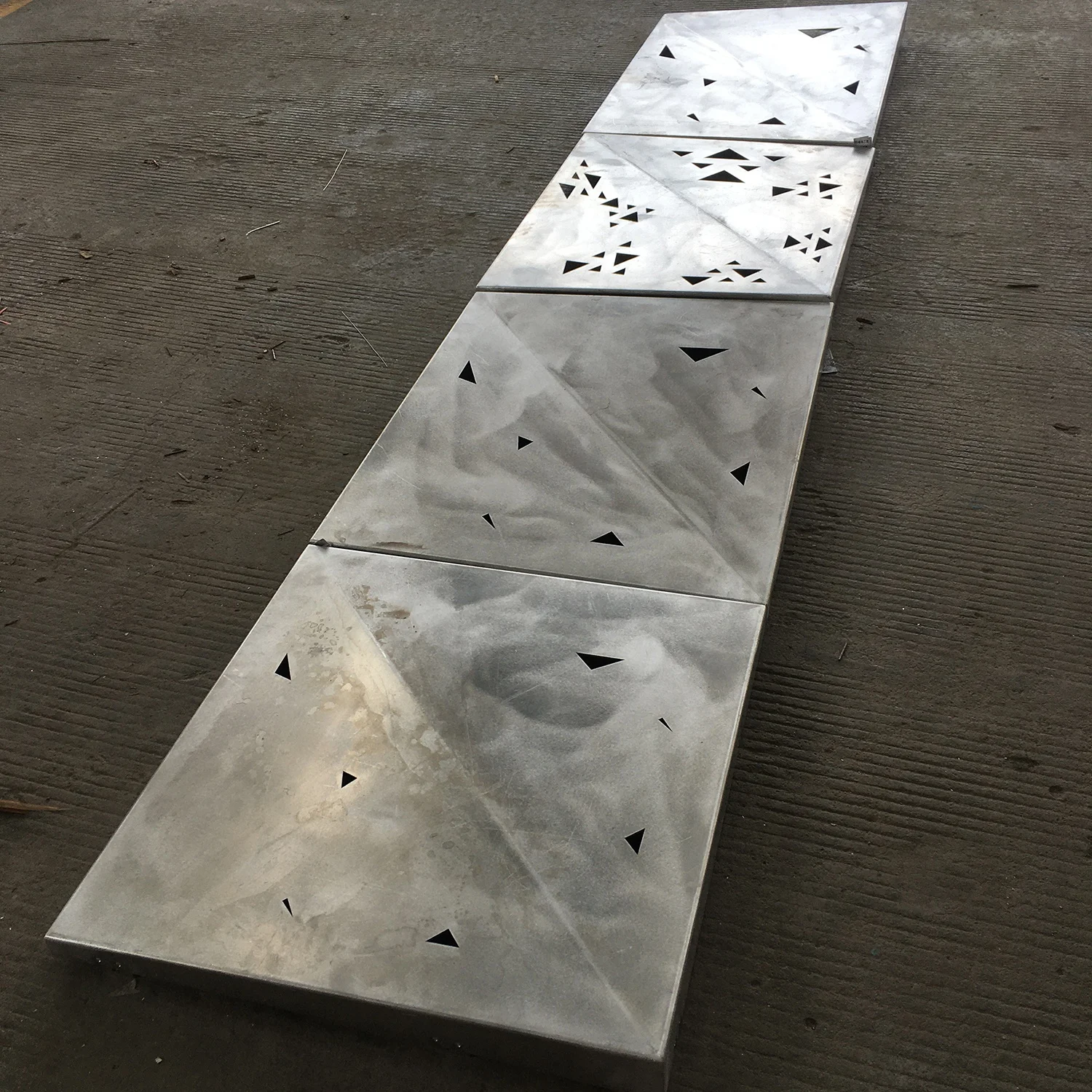 3D exterior aluminum facade panels for building wall projects