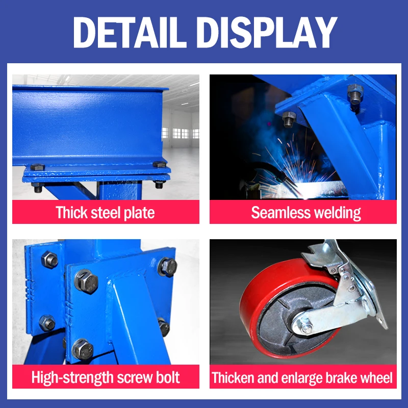 1t 2 t Mini Portable Mobile Gantry Crane 0.5 ton Movable with wheels