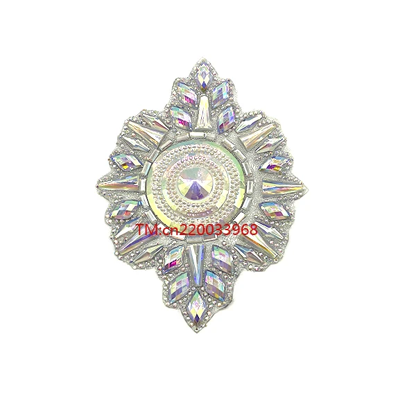 2024 Samba Clothing Accessories Glitter Rhinestone Applique Hot Fix Gem Carnival Trim Iron on Costume Dress Bag Decorations