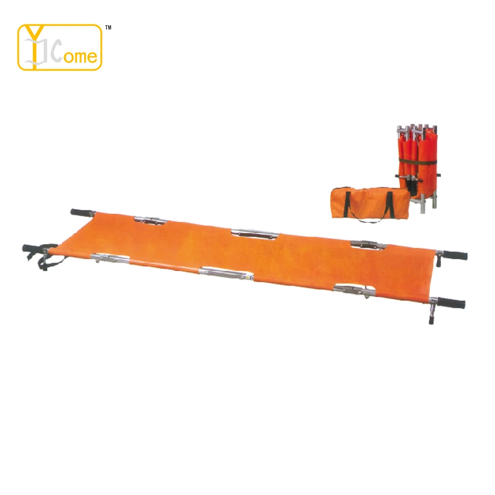 
Hospital Plastic Extending and Foldable Emergency Rescue Scoop Stretcher 
