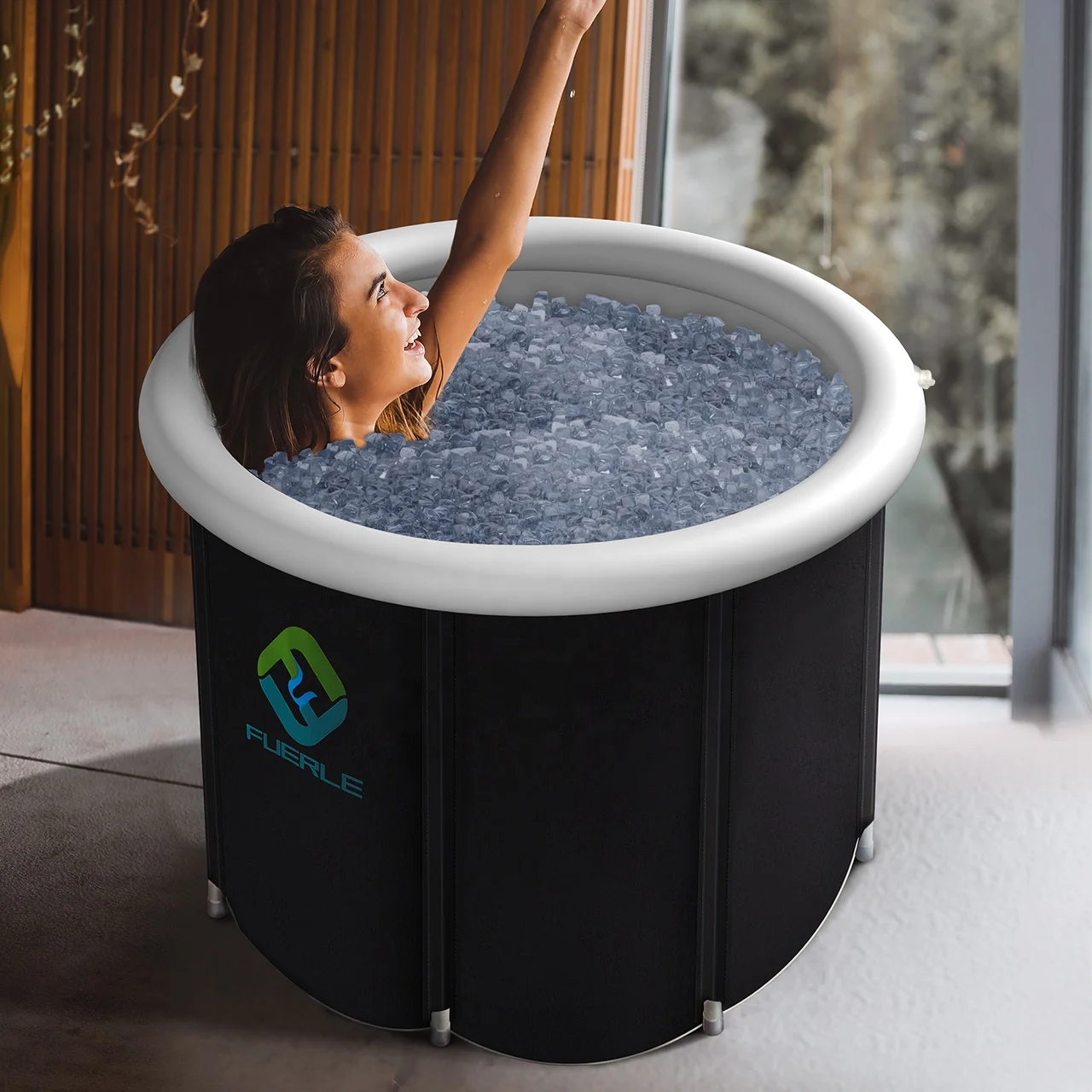 Custom Size Inflatable Bath Tub Recovery Cold Ice Bath for Recovery Fuerle Portable PVC Plastic Customized Logo Foldable Bathtub