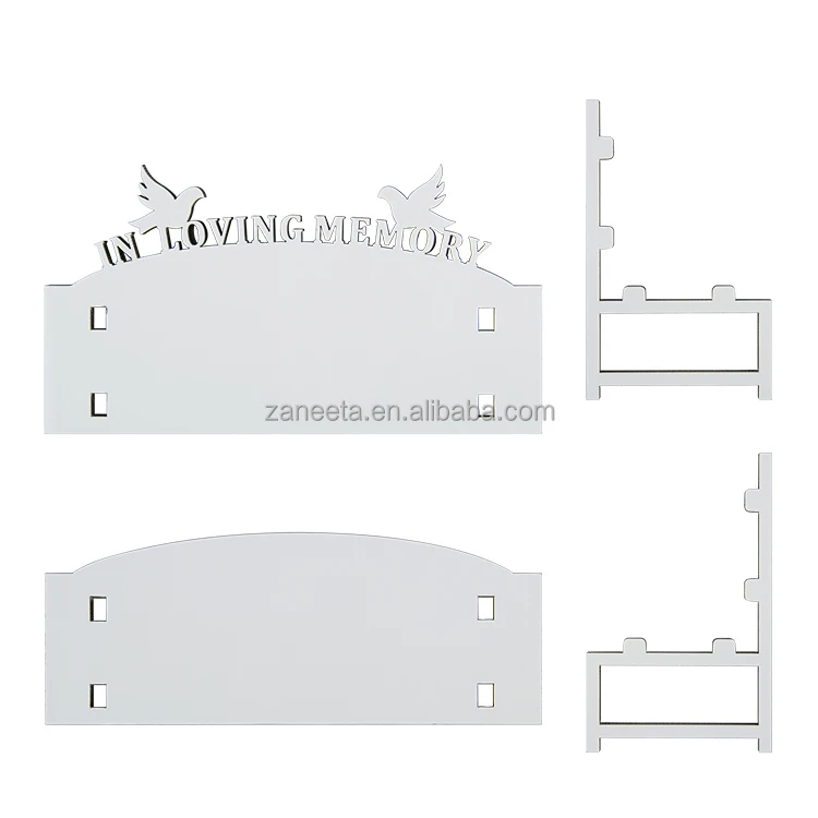 Персонализированный пустый сублимационный Мемориальный стенд в любящей скамейке памяти