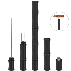 XiFei Wholesale Multifunction Cigar Tool All in one Bamboo Cigar Draw Enhancer Cigar Needle Punch