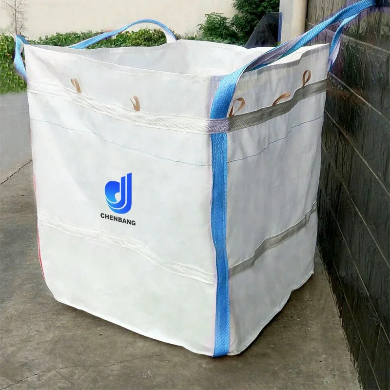 Hot sale U+2 panel FIBC bulk bag one Ton jumbo industry bag for Dumpy Builders Garden Rubble Aggregate Sack