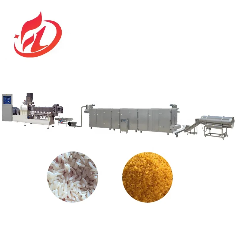 New Condition Nutrition Fortified Artificial Rice Kernel Food Extruder Making Machine