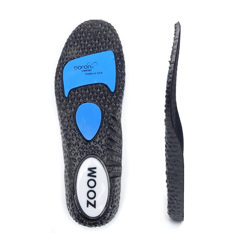 New Design Air Cushion Sport Insoles Poron Shock Absorption Breathable High Elastic Soft Insoles