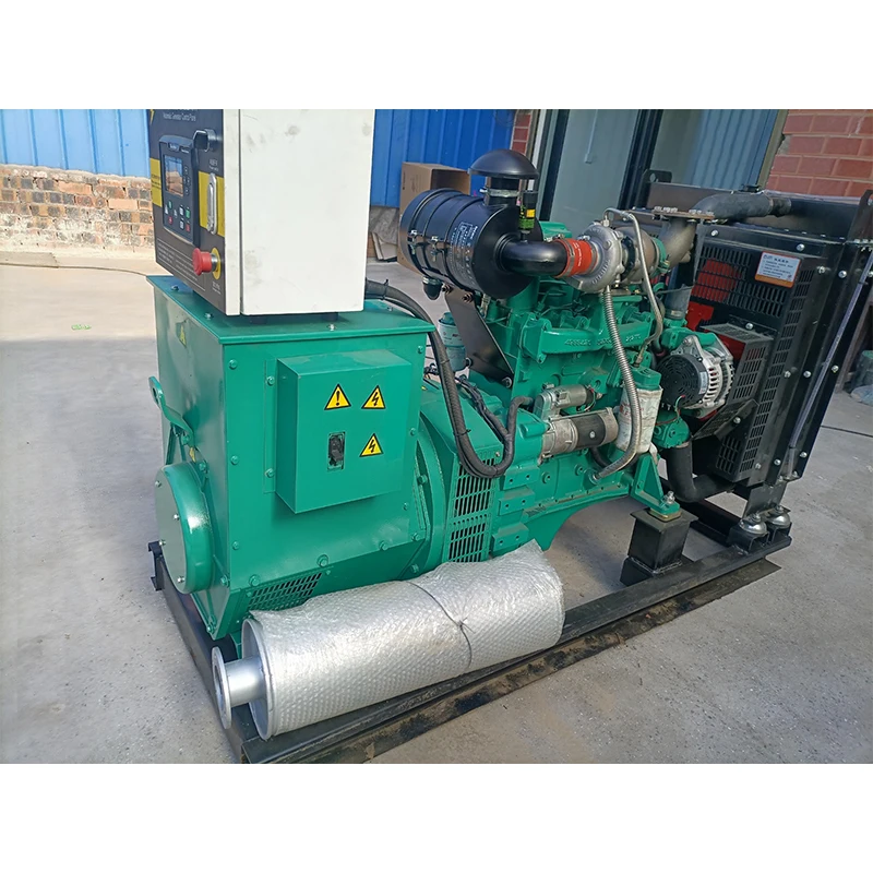 best sell second hand dongfeng cummins engine generator cummins generator muffler 4bta 50 kw cummins generator