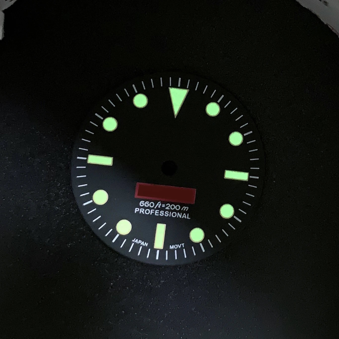Циферблат для часов светящийся на проспекте skx007 009 NH35/NH36 28