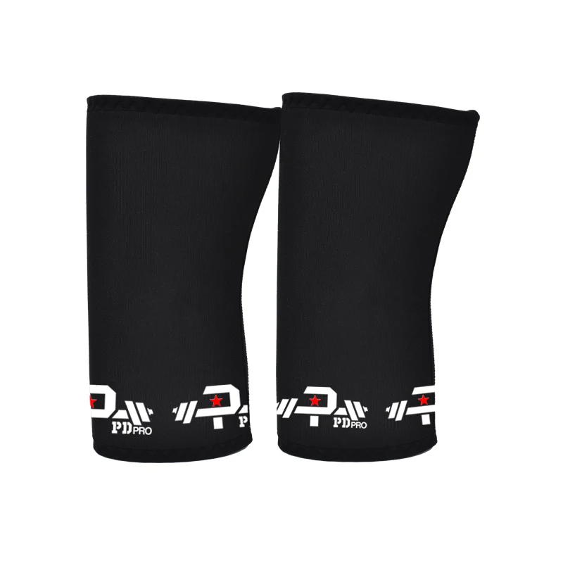 custom logo neoprene knee brace sleeve 7mm elastic sleeve OEM GYM knee Fitness knee pads