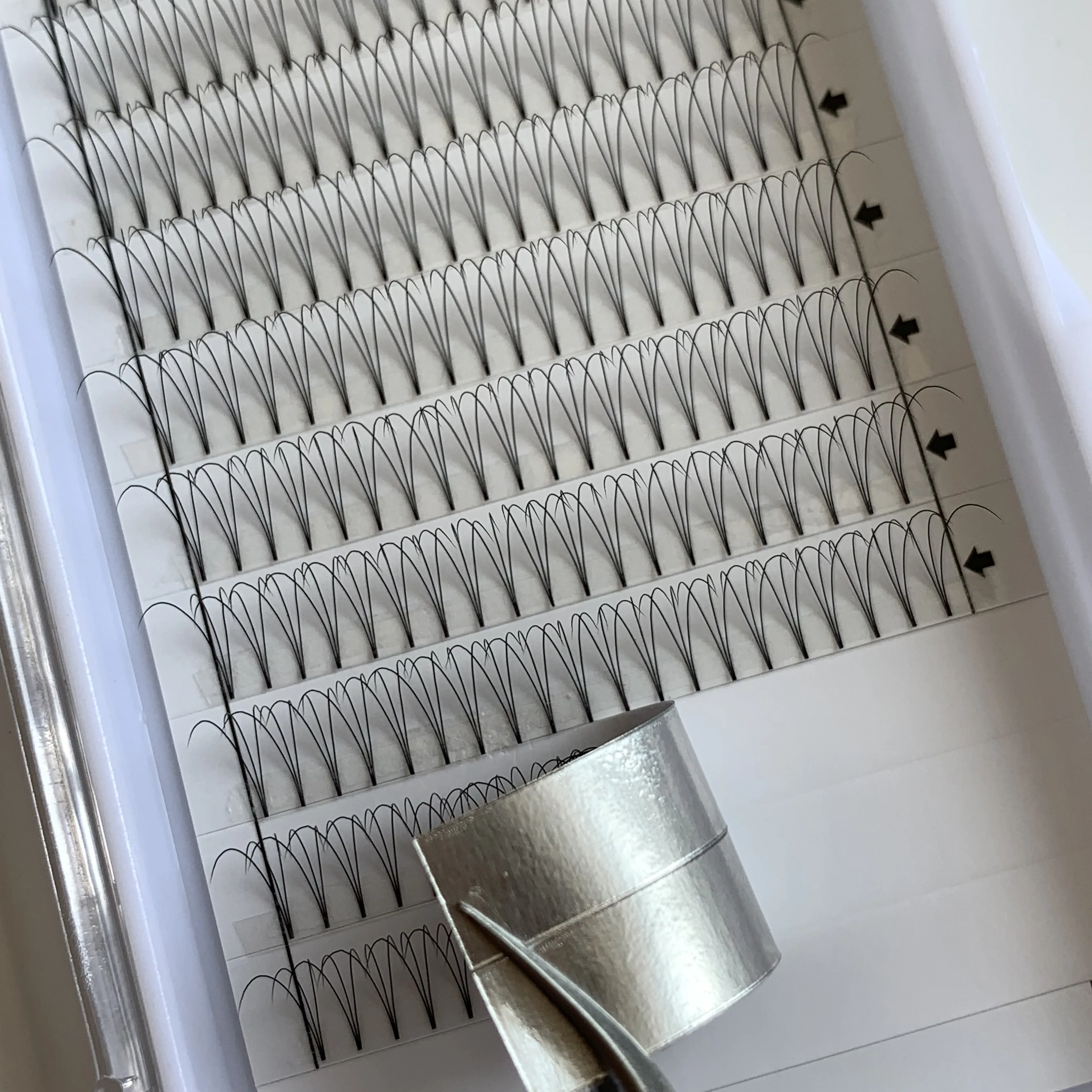 Private Extensions Volume Premade Fans Single Bulk Buying Natural Wispy Short Stem Eyelashes Lashes