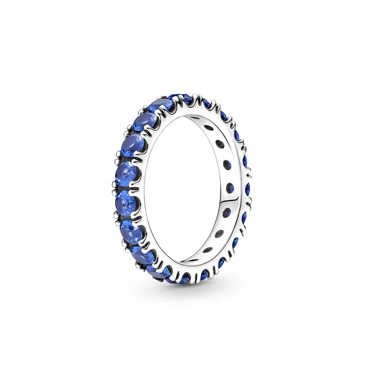 2021 New Product S925 Sterling Silver Ring Fashion Pandoraer Lady Zircon Ring