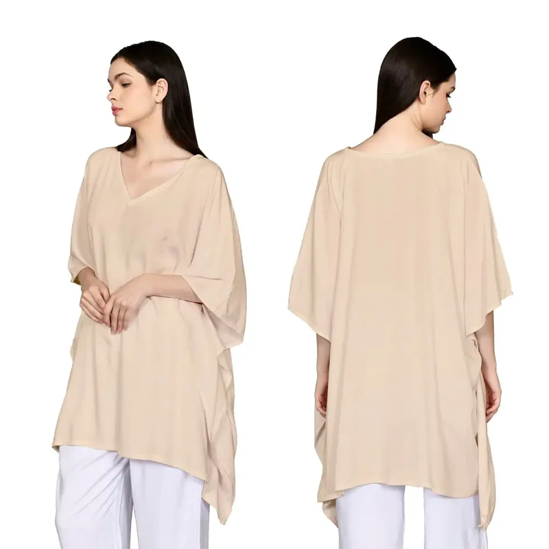 Solid Cover Summer Fashion Clothing 100% Rayon Wholesale Bali Manufacturer The Halter Bikini Sexy Khaki Elegant Kaftan Beachwear