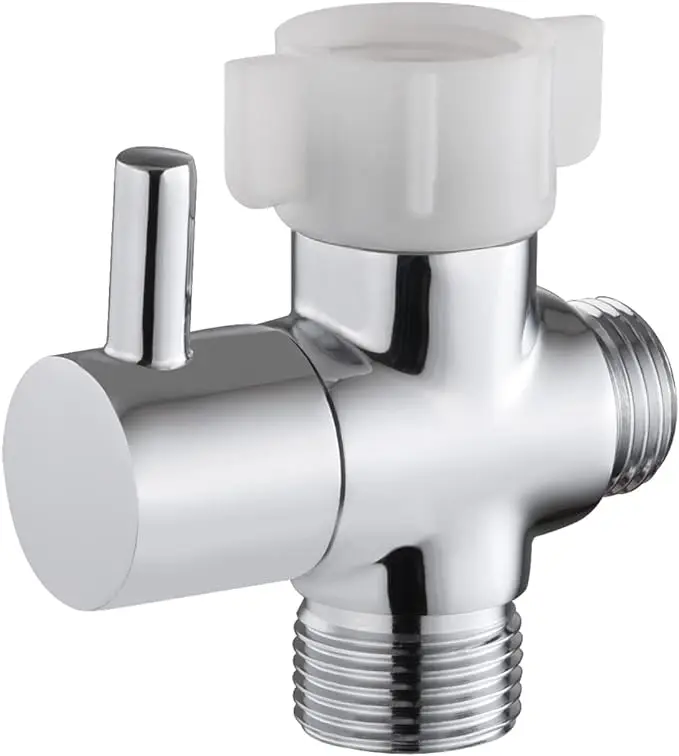 Bidet T Adapter Shut off Valve Metal T Valve Bidet Tee Connector Bidet Attachment brass shut-off valve