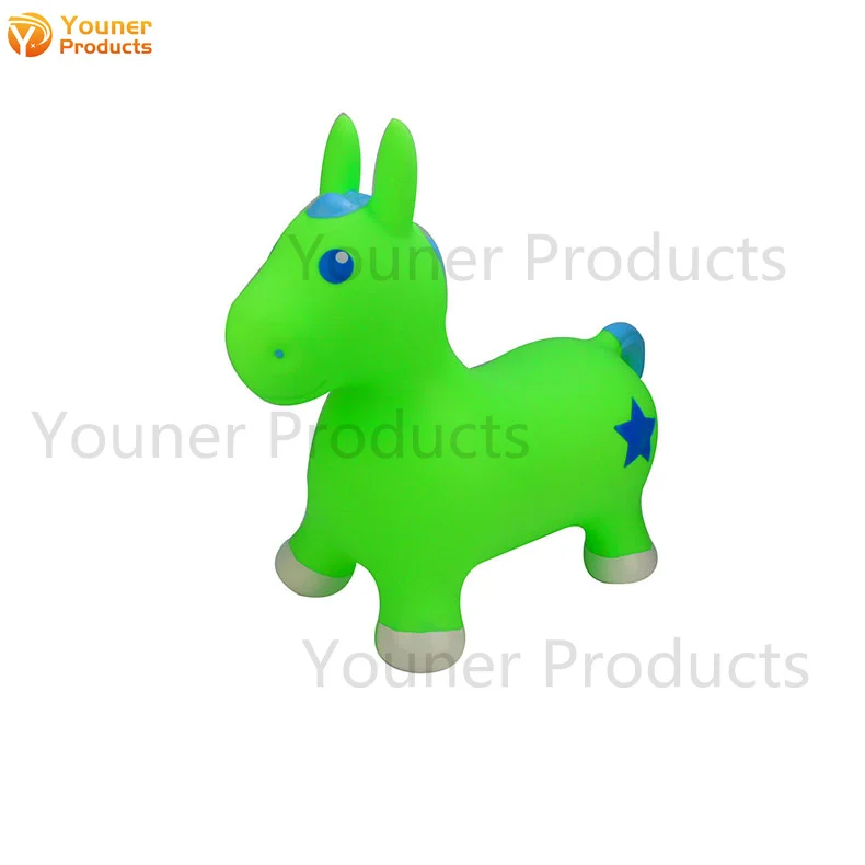 Kids Play Jumping Animal Horse Hopper Inflatable Pony Bouncy Toys