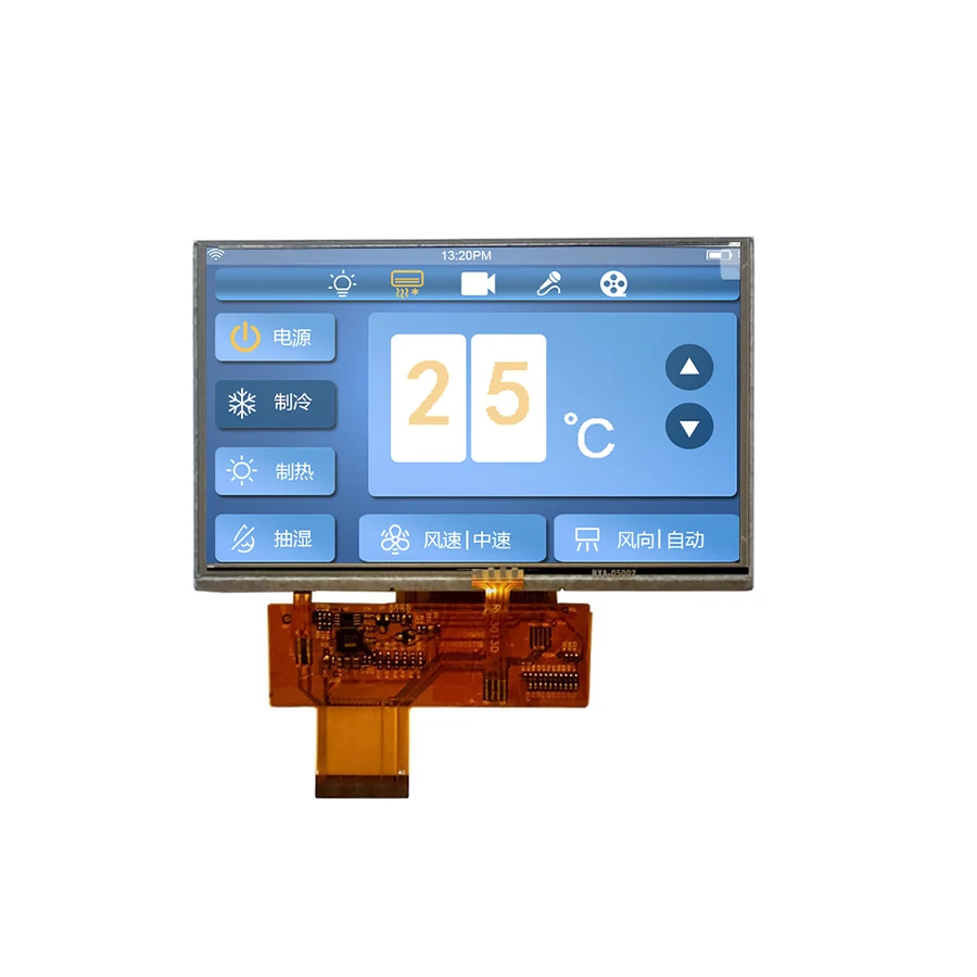 Резистивный ЖК-дисплей 5 дюймов сенсорный экран TFT LCD 800x480 дисплей 40 Pin