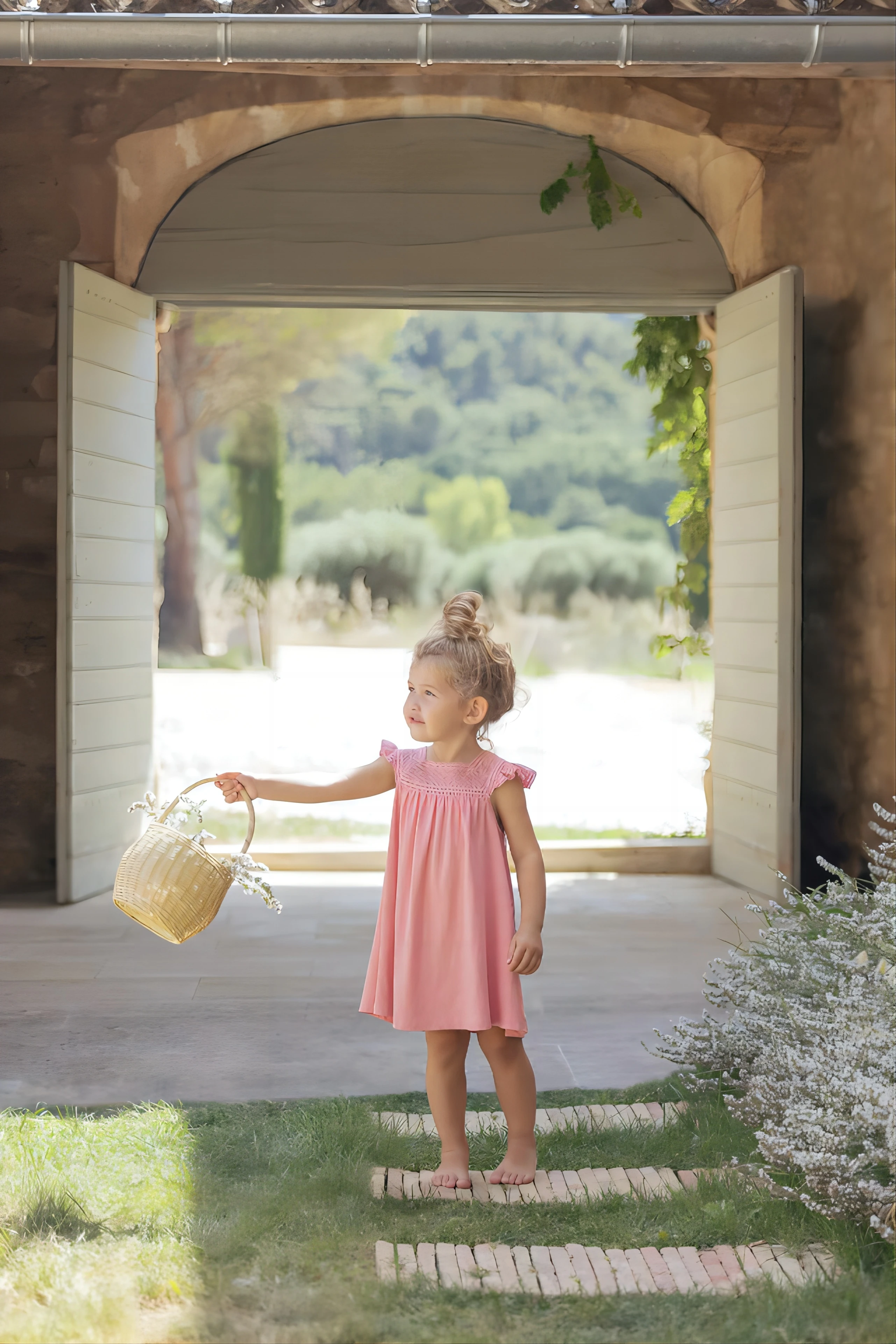 Infant Dress Flutter Sleeve Baby Girls Clothes Party Wear Fashion Breathable Photography Solid Color