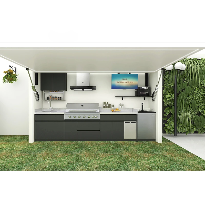 Best selling Outdoor Kitchen Garden Stainless Steel Outdoor Bbq Kitchen cabinets With Outdoor Grill