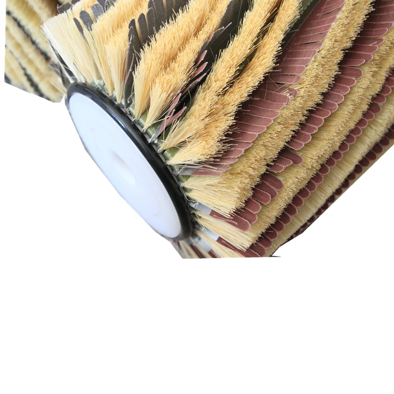 Tampico fiber roller sanding brush,polishing wood panel brush