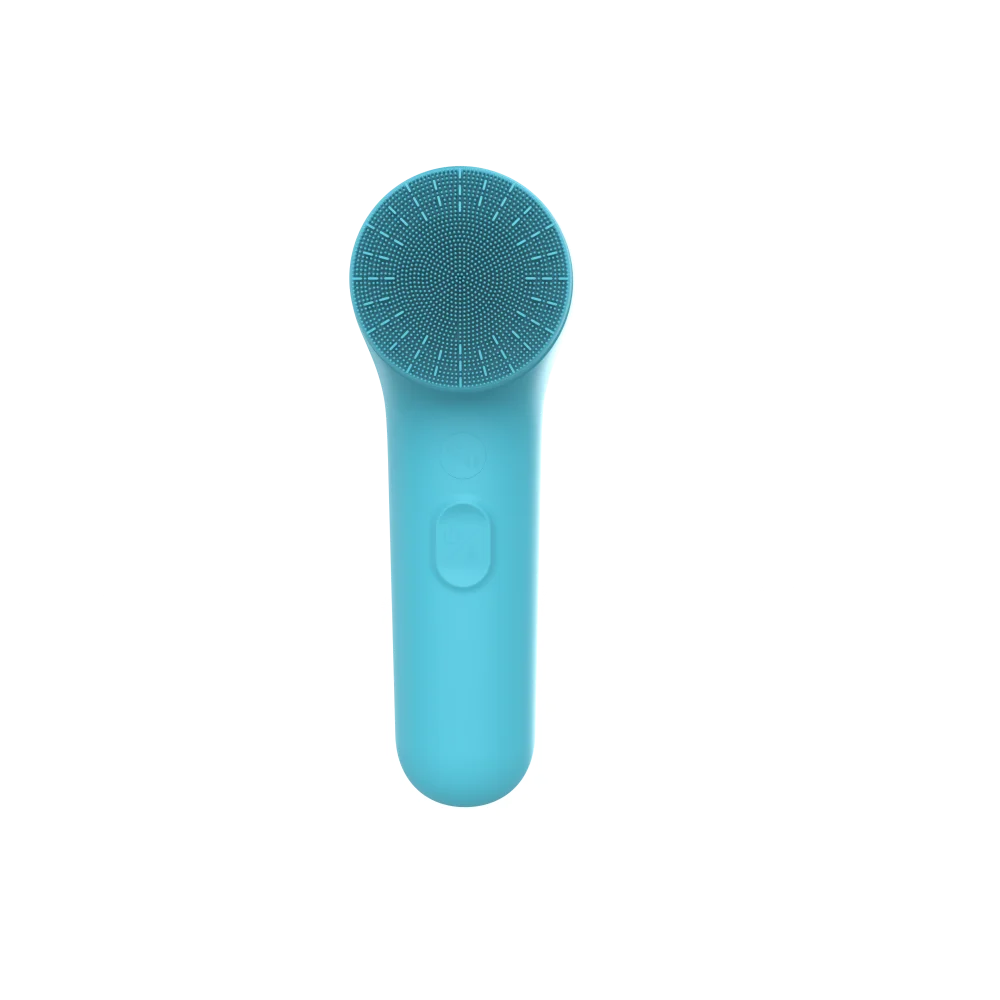 Private Label CE RoHS Handheld Ultrasonic facial massage rotary brush machine facial cleansing brush waterproof face spin brush