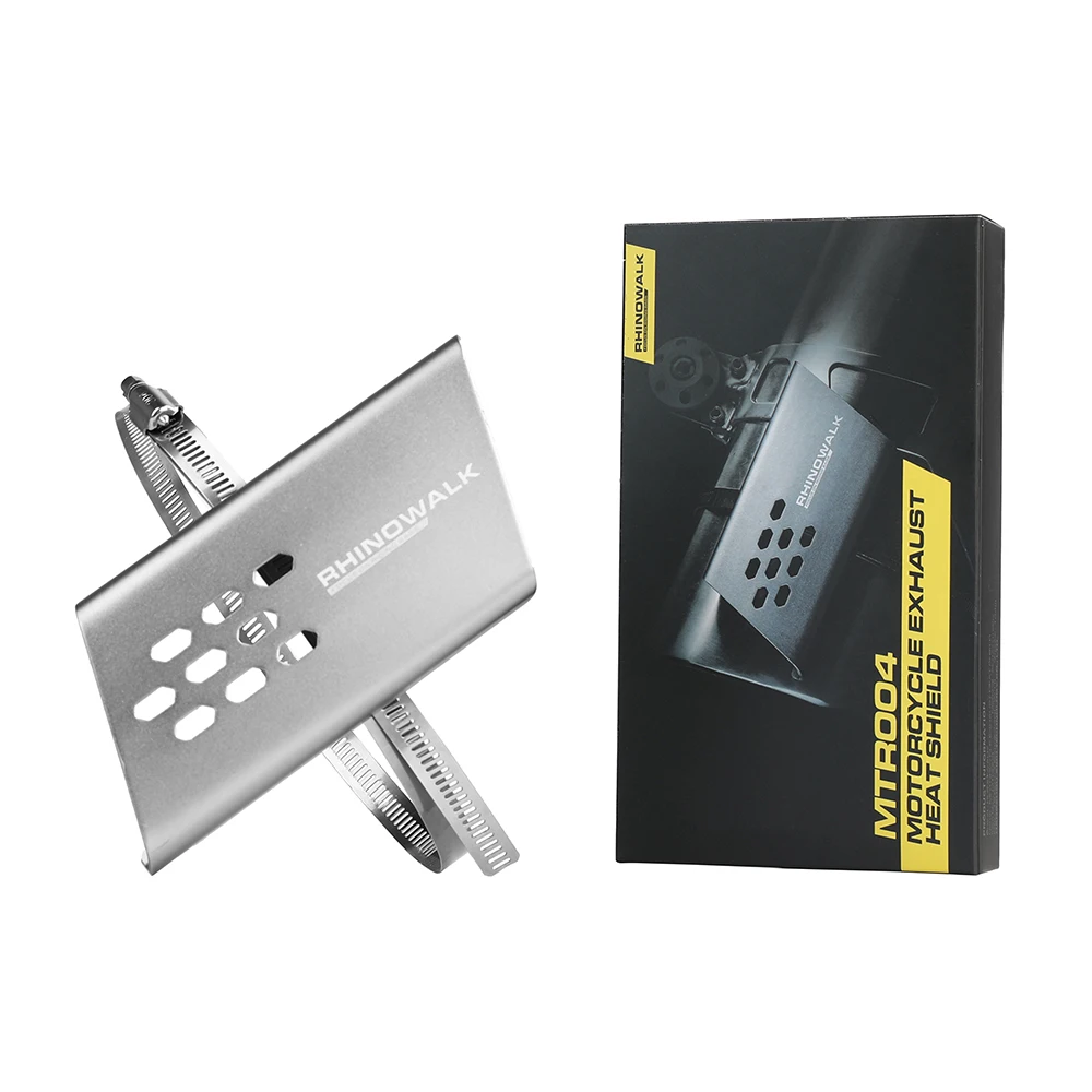 Fast shipping marketplace best sellers Rhinowalk Aluminum Motorcycle  Exhaust Heat Shield in stock