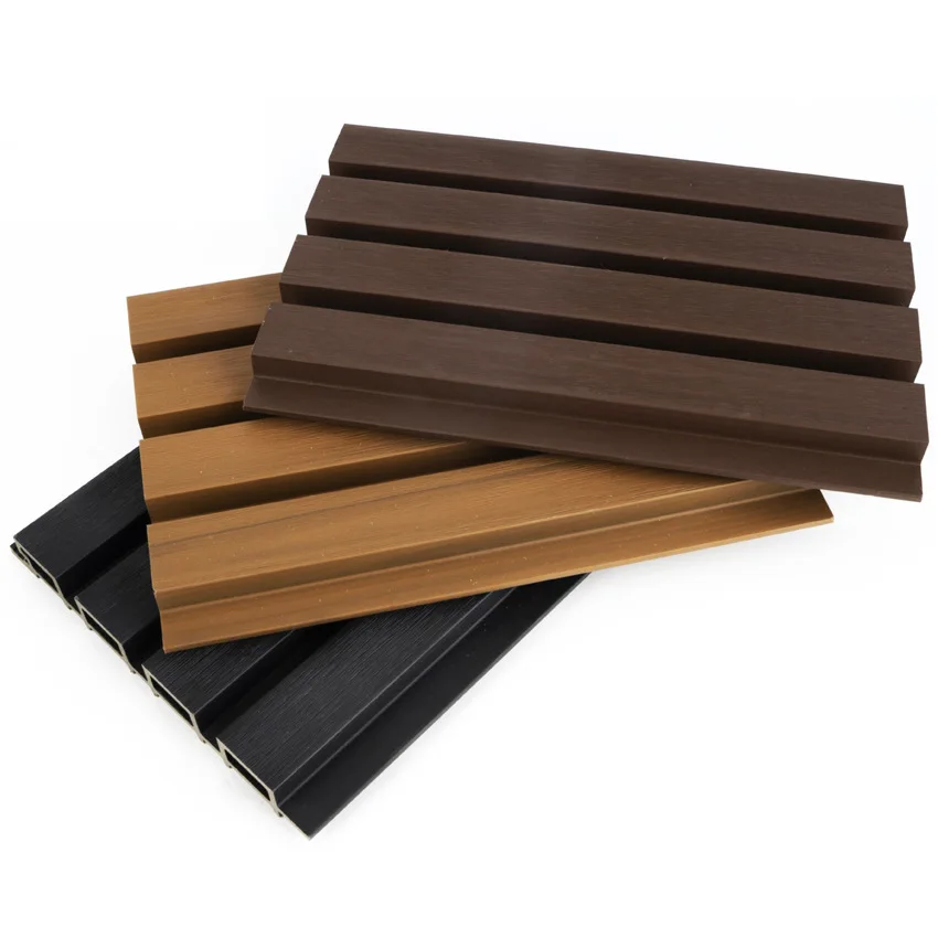 Waterproof UV Resistant Garden WPC Panel Fence Factory Price Easy Install WPC Composite Fencing brown