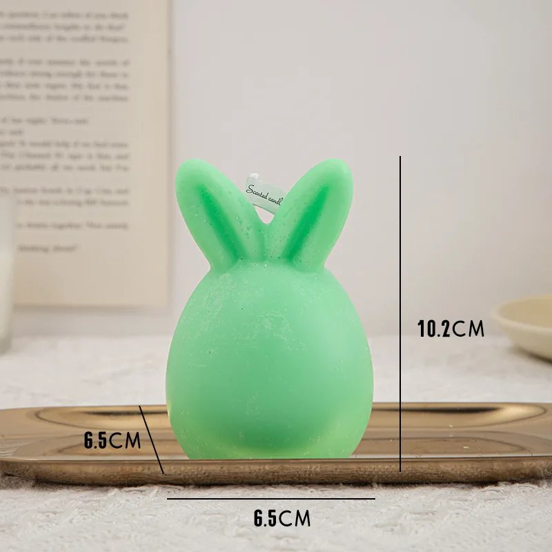 Wholesale Custom Private Label Easter Round Egg Rabbits Scented Candles