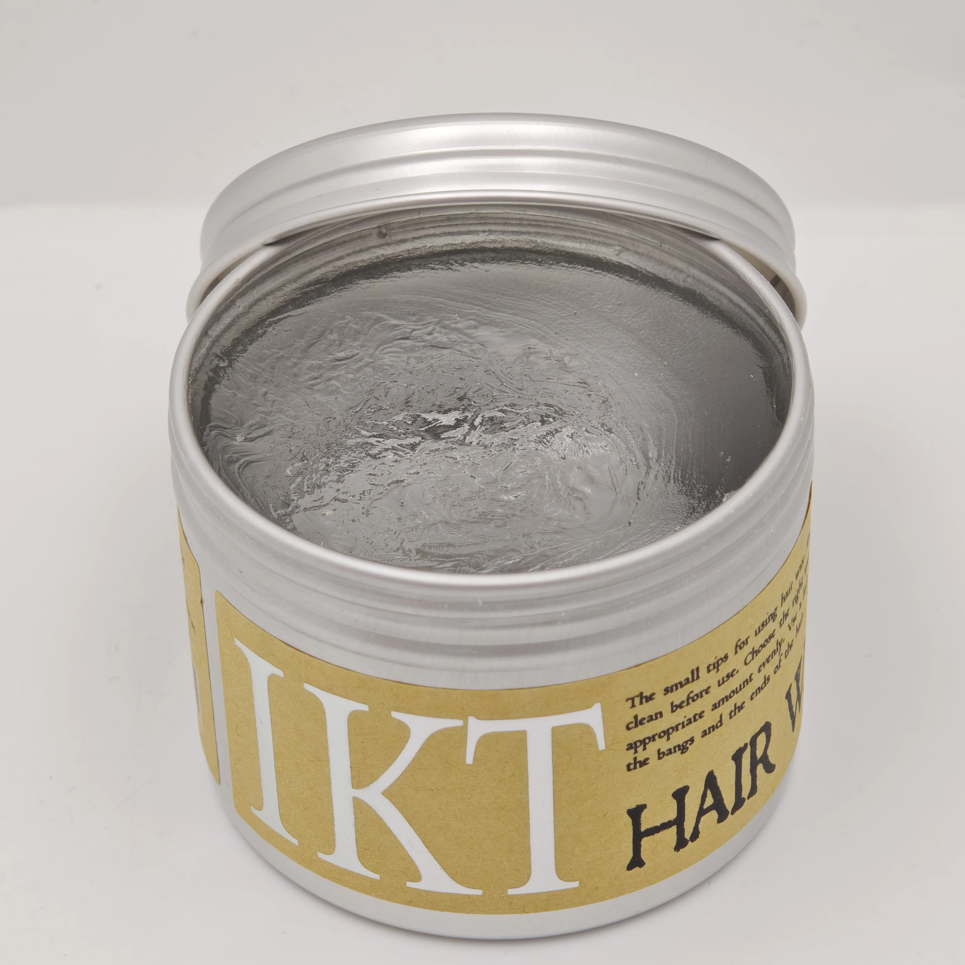 IKT Hair Wax Original Factory Support Custom brand Hair clay 130g Aluminium Jar Styling Product with Enhanced Functions