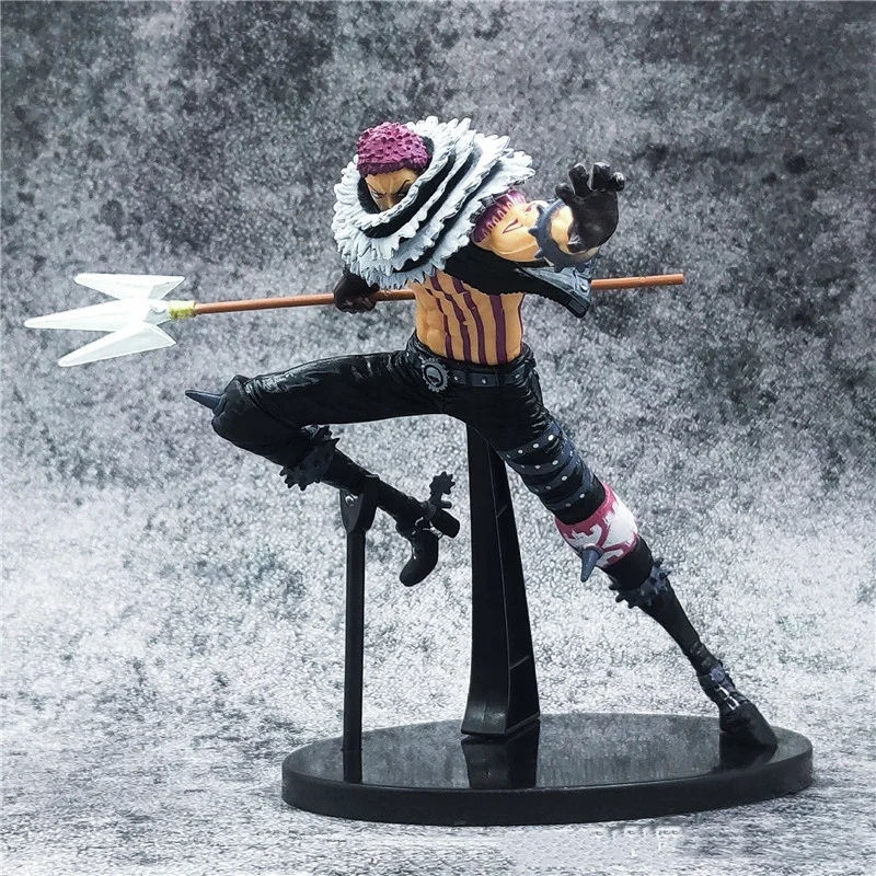 25cm Big size Anime Figure Charlotte Katakuri PVC Action Figures KING OF ARTIST Fighting Katakuri figure Collection Toys