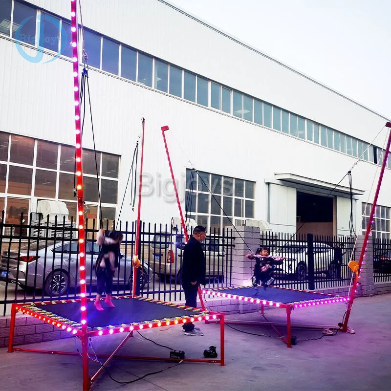 HOT SALE outdoor single bungee jumping/bungee trampoline for kids and adults