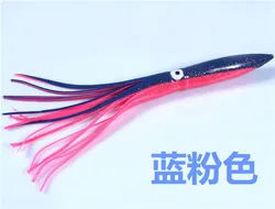 OEM  Multicolor Octopus soft bait 30cm/40g squid hollow colorful luminous ocean boat sea plastic fishing squid