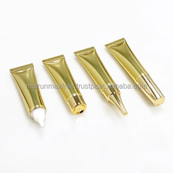 Maxfree Free 7/10/15ml Empty Collapsible Aluminum Cosmetic Hair Color Hand Cream Packaging Tube With Eco Friendly Aluminium Lid