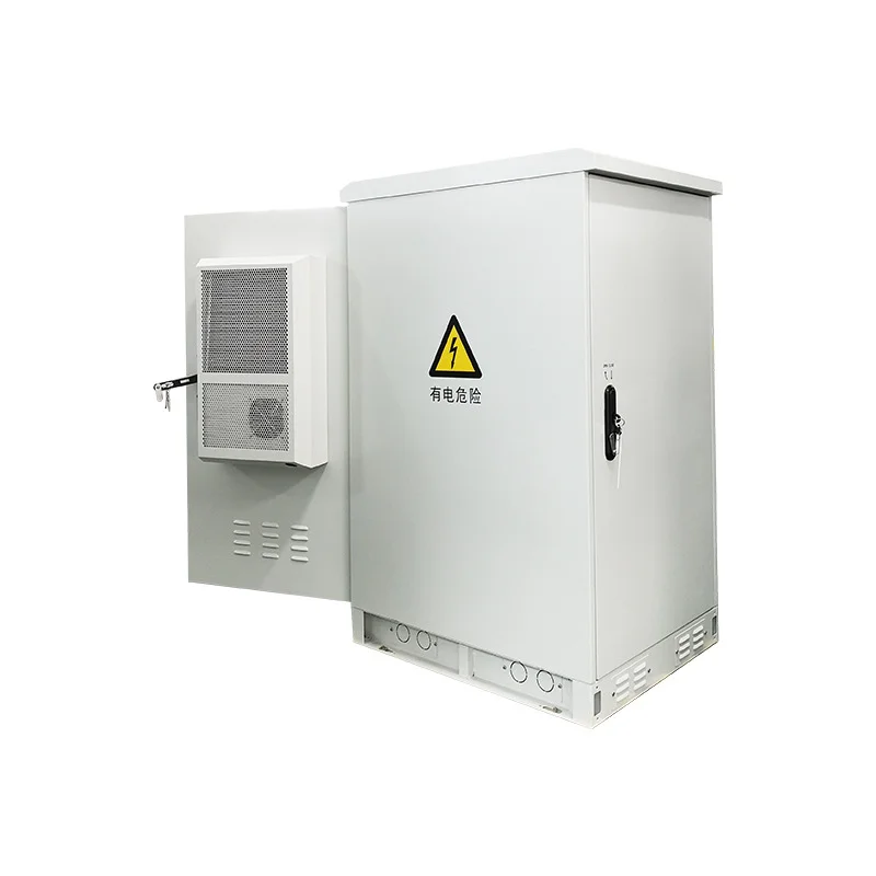 19inch Rack 22U 42U Outdoor Telecom Cabinet Enclosure IP55 IP65 Waterproof 1500W Cooling Air Conditioning PDU UPS Battery Power