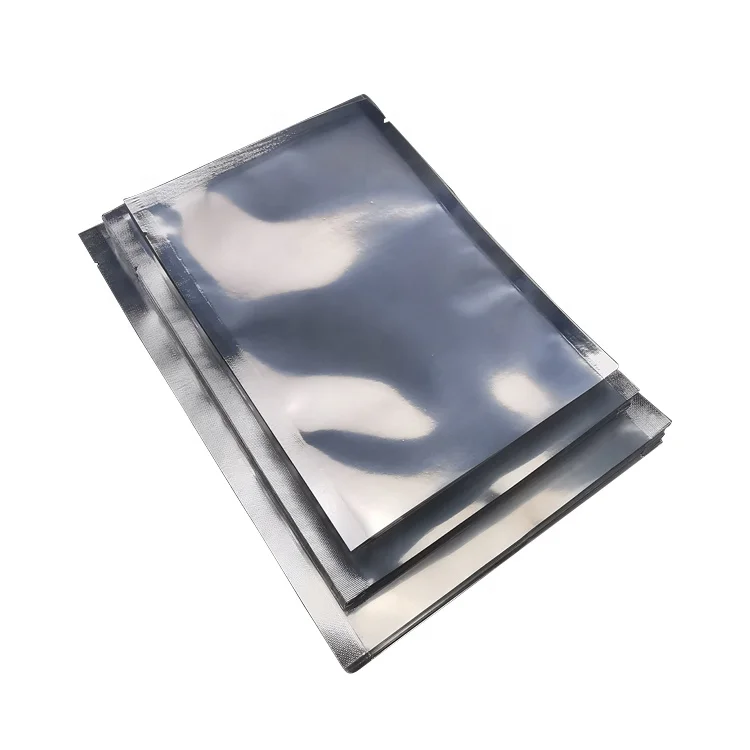 Custom Logo Silver 80 Micron Aluminum Foil Storage Food Vacuum Sealed Bag For Grains/Nuts
